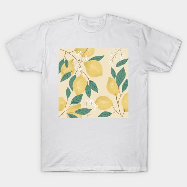 Lemons T-Shirt by madelinewiggins